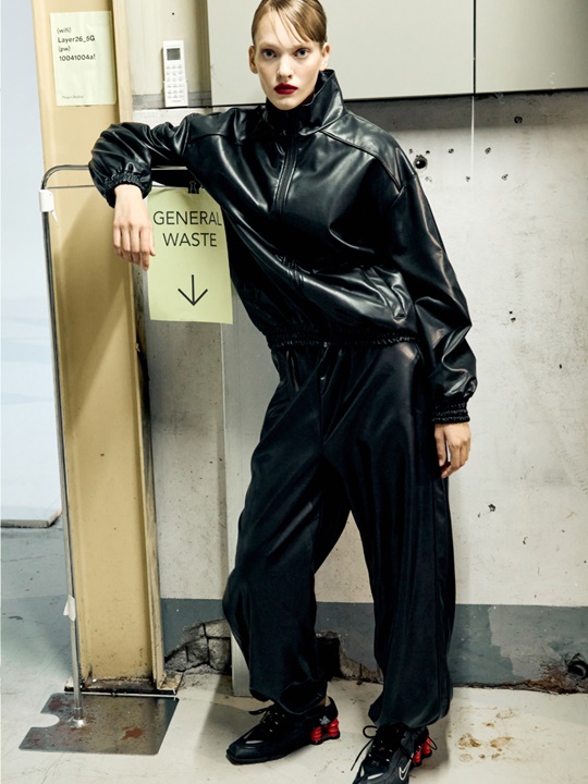 Line Leather Pants