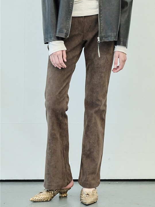 Suede Dying Trousers