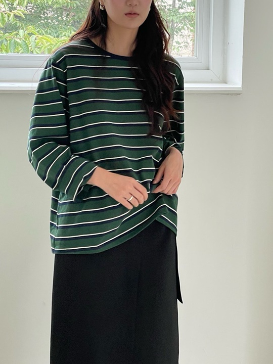 Merci Stripe Tee