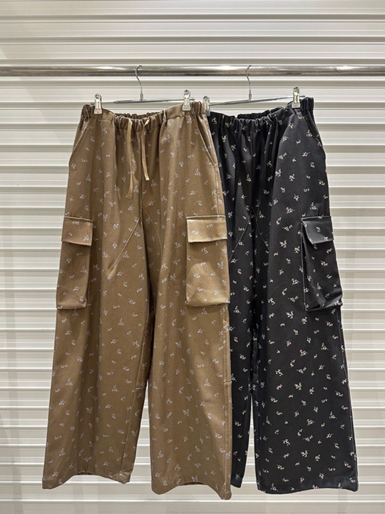 Twill Flower Pants