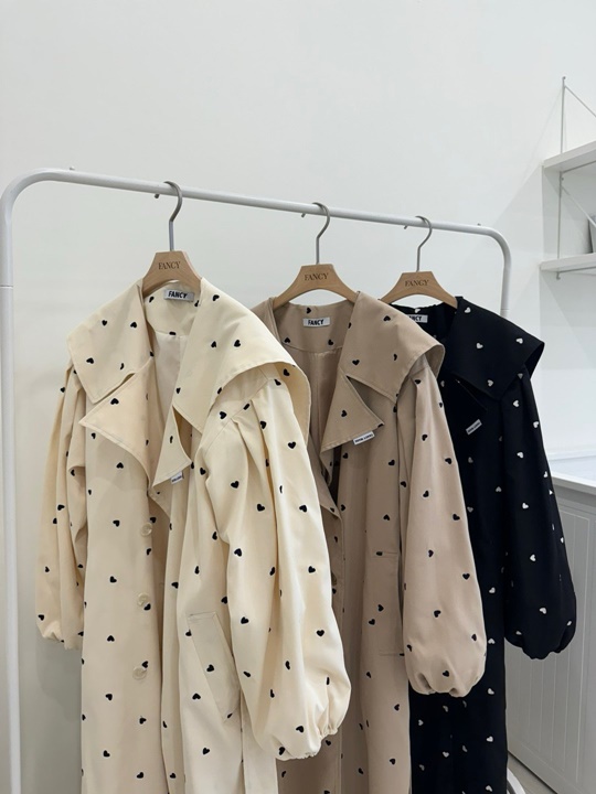 Heart Trench Coat