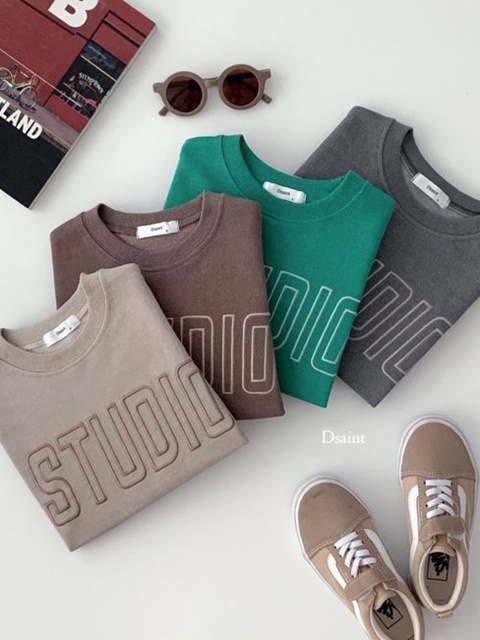 Studio Pigment Embroidery Sweatshirts