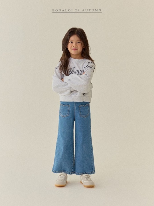 Wide Pocket Denim Pants