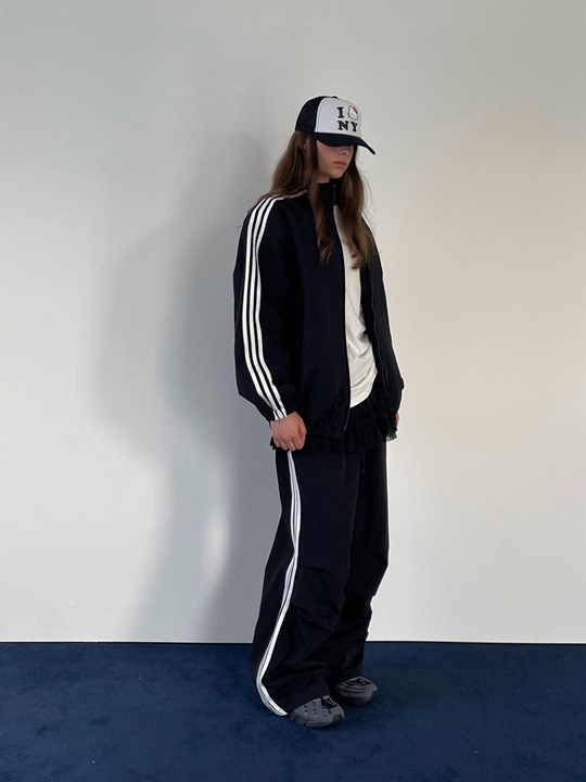 Fleeced Stripes Pants