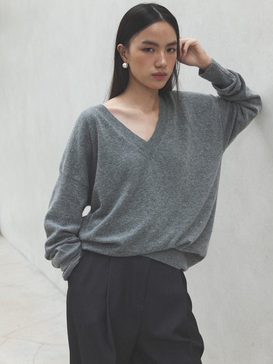 Cashmere Wool Knit Top