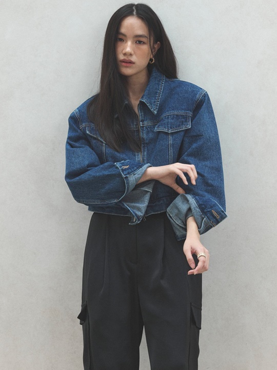 Padded Denim Jacket
