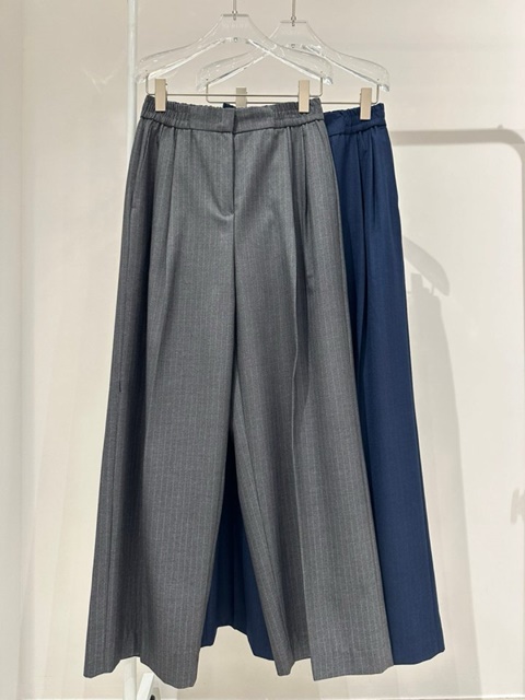 Stripe Miu Band Pants