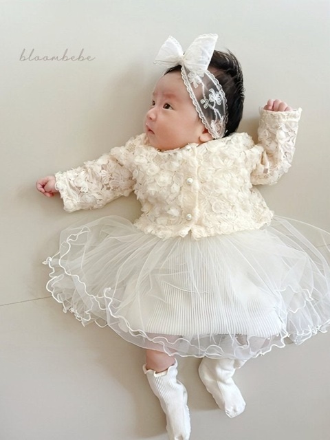 Bloosom Cardigan One-piece Set
