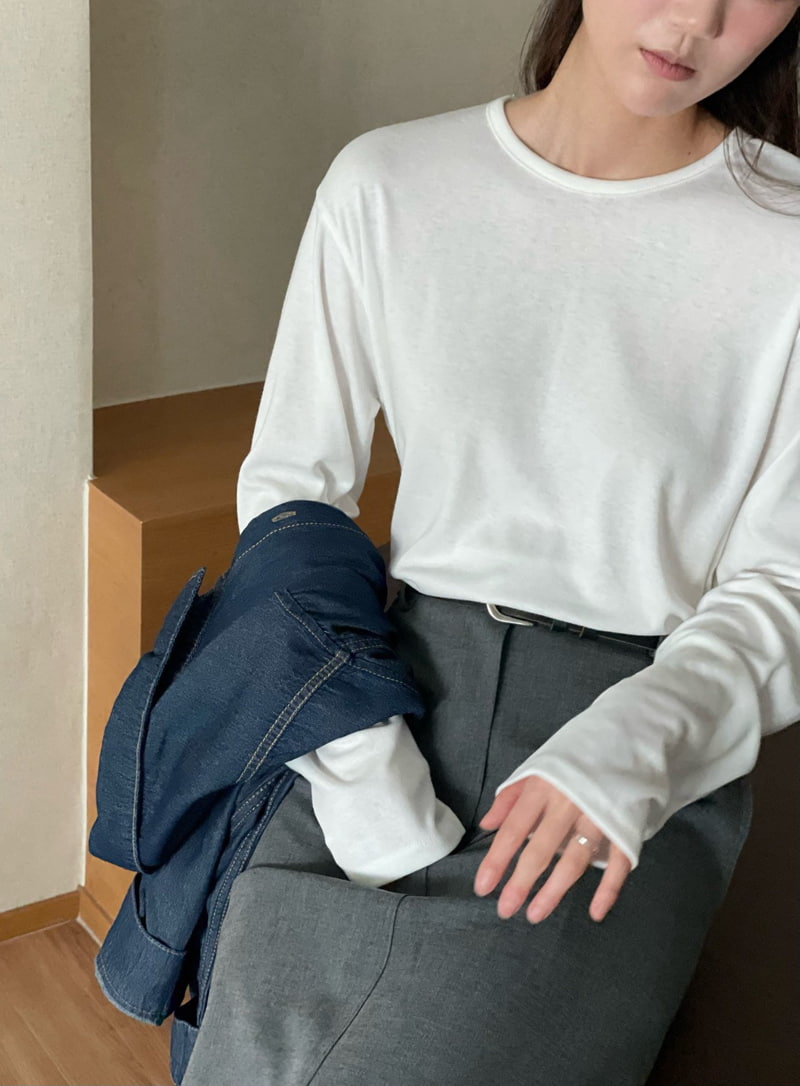 Amygrace - Korean Women Fashion - #momslook - Merry Loose Tee - 2