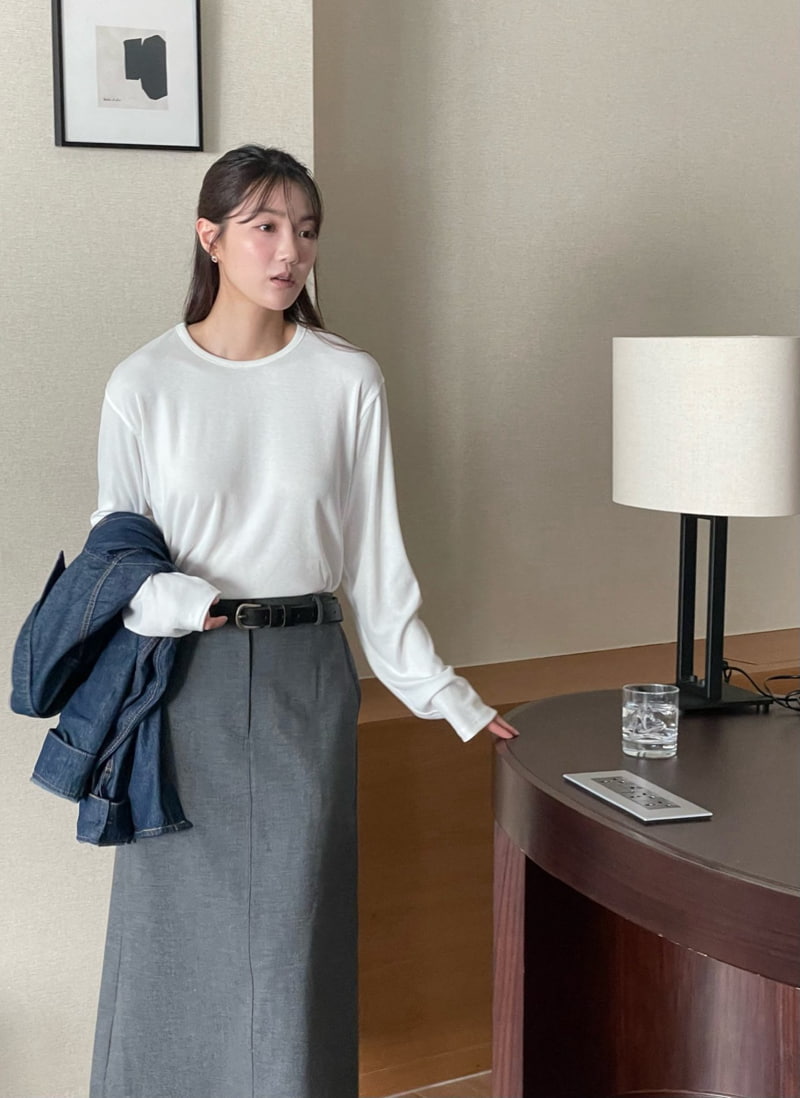 Amygrace - Korean Women Fashion - #momslook - Merry Loose Tee - 3