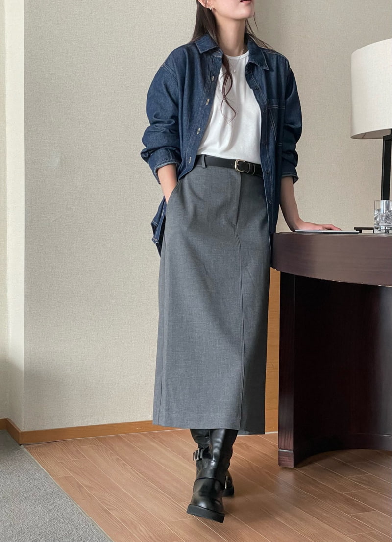 Amygrace - Korean Women Fashion - #restrostyle - Paul Denim Shirt - 8
