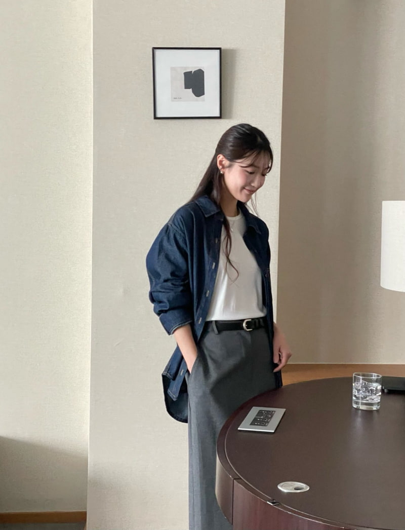 Amygrace - Korean Women Fashion - #shopsmall - Paul Denim Shirt - 10