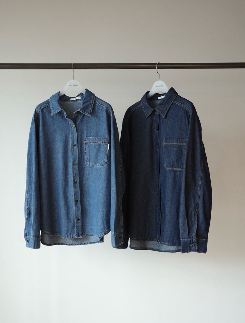 Amygrace - Korean Women Fashion - #thatsdarling - Paul Denim Shirt - 11