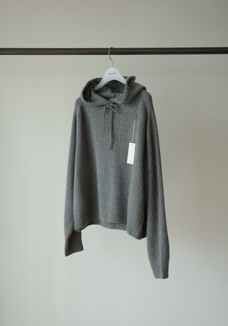 Amygrace - Korean Women Fashion - #womensfashion - Butner Hood Knit Pullover - 8