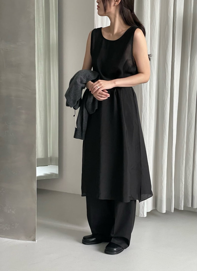 Amygrace - Korean Women Fashion - #womensfashion - Bowl Layered One-piece - 7