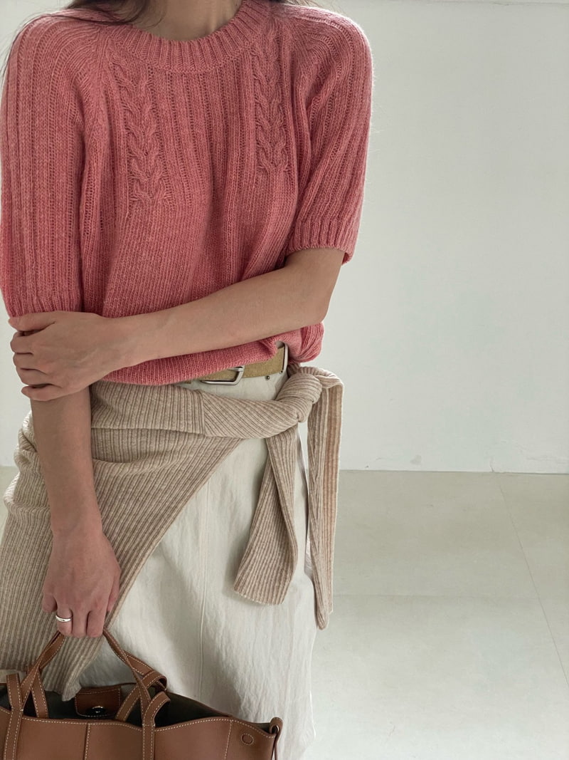 Amygrace - Korean Women Fashion - #womensfashion - Mohair Fisher Short Sleeved Knit Top - 8