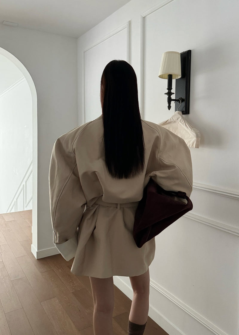 Auver_Fit - Korean Women Fashion - #vintageinspired - Diagonal Roll-up Jumper - 3
