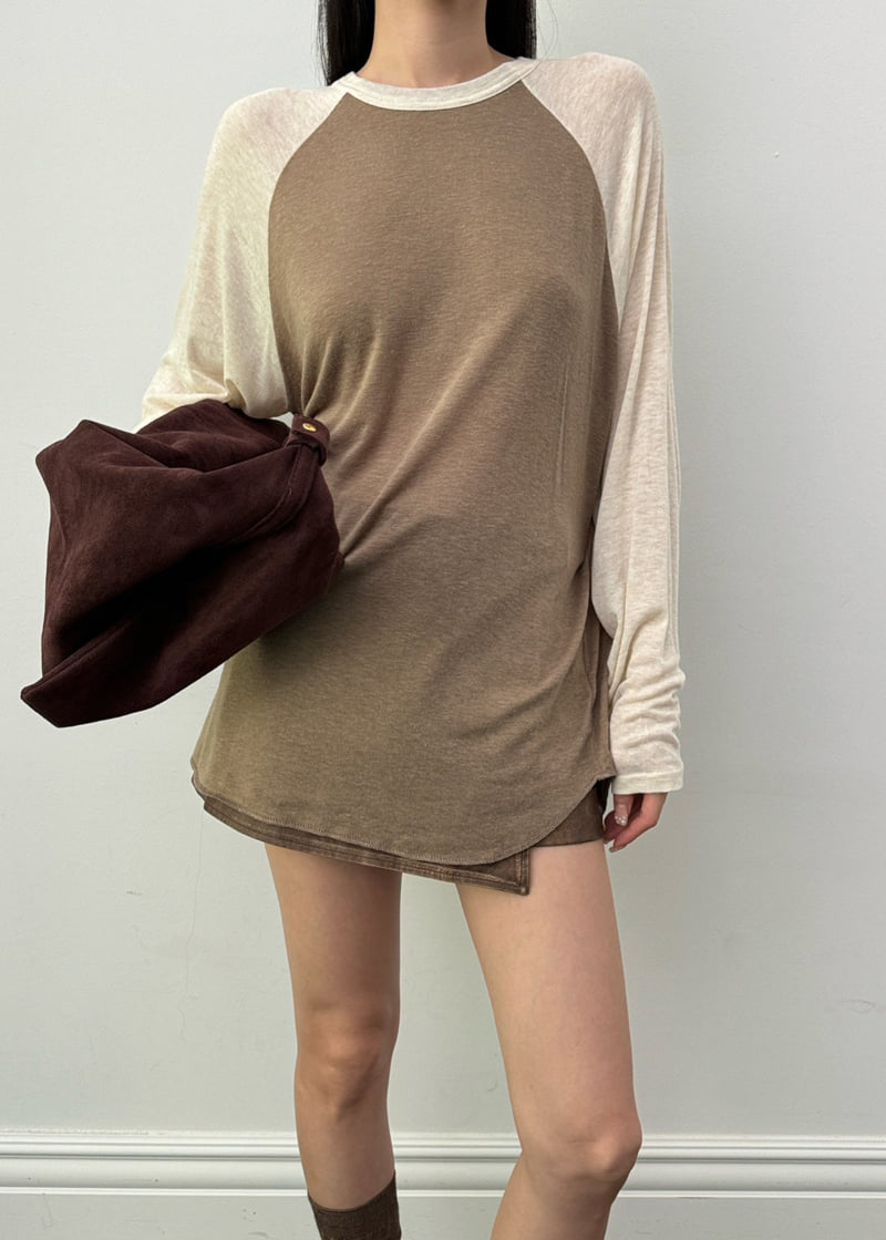 Auver_Fit - Korean Women Fashion - #vintageinspired - Wool Raglan Tee - 2