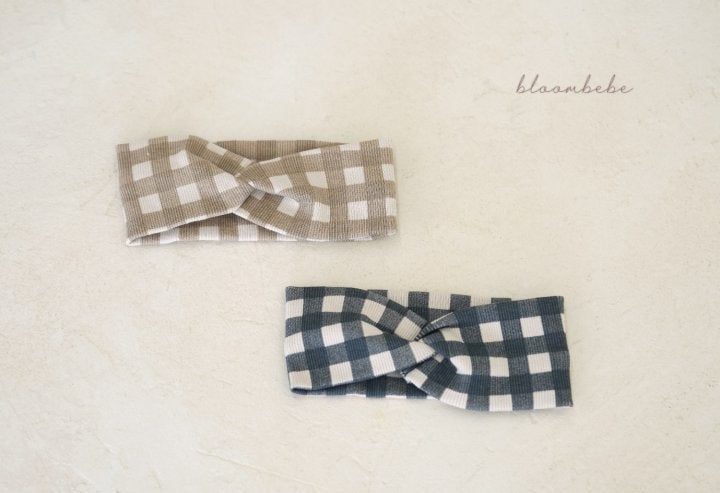 Bloombebe - Korean Baby Fashion - #babyfever - Mellow Check Bodysuit with Hairband - 7