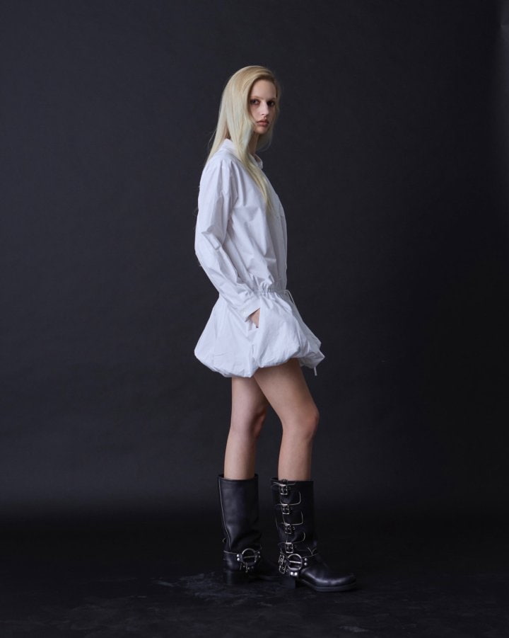 Dailyjud - Korean Women Fashion - #restrostyle - Maroni Balloon Dress - 10