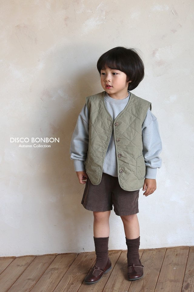 Disco Bonbon - Korean Children Fashion - #kidsstore - Warm Quilting Vest - 10