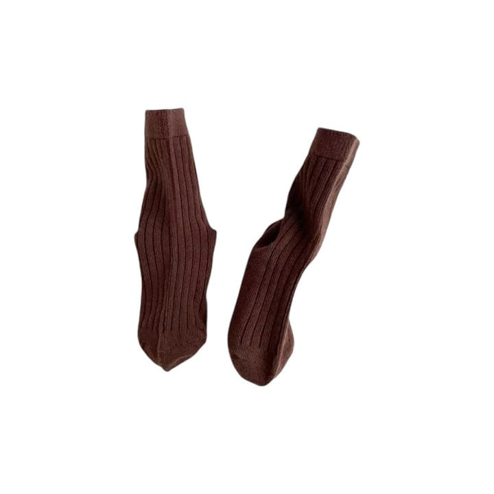 Dudie - Korean Children Fashion - #littlefashionista - Standard Camel Socks - 2