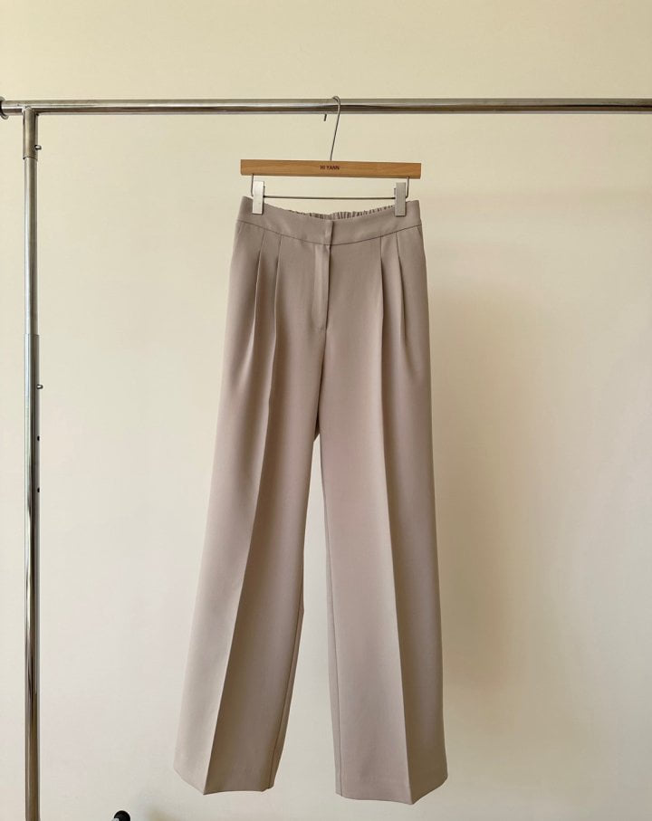Hiyann - Korean Women Fashion - #momslook - Guho Pintuck Slacks - 3