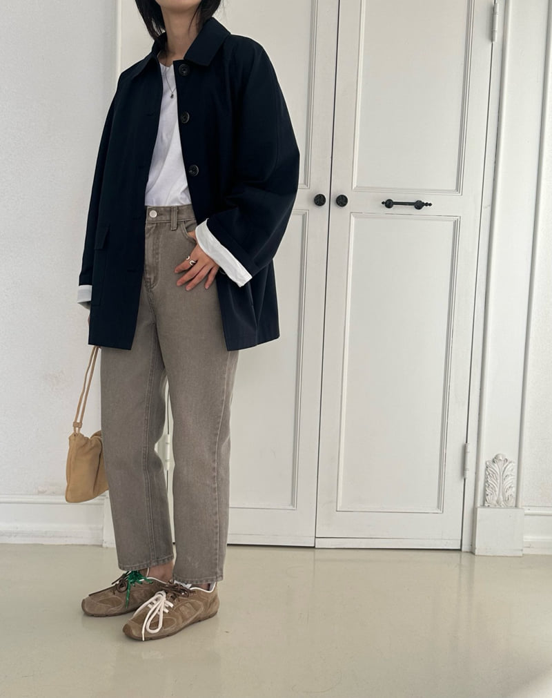 Hiyann - Korean Women Fashion - #womensfashion - 120 Semi Pigment Denim Pants - 8