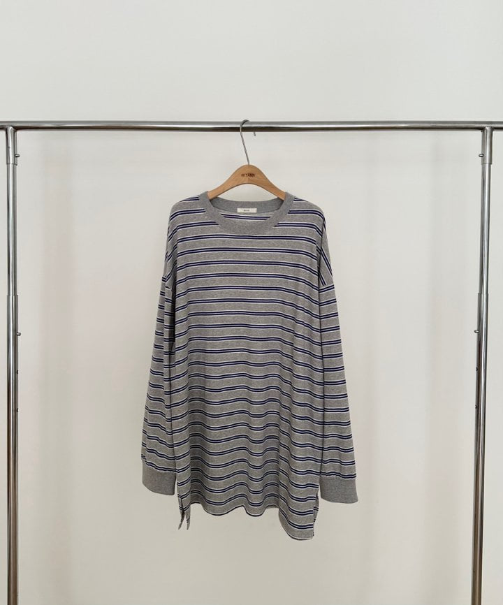 Hiyann - Korean Women Fashion - #momslook - Miu Stripe Tee - 4