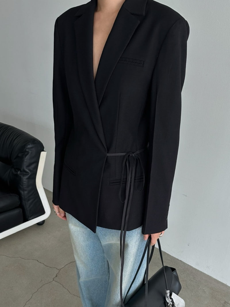 Jade Market - Korean Women Fashion - #vintagekidsstyle - Mooi Wrap Jacket - 2