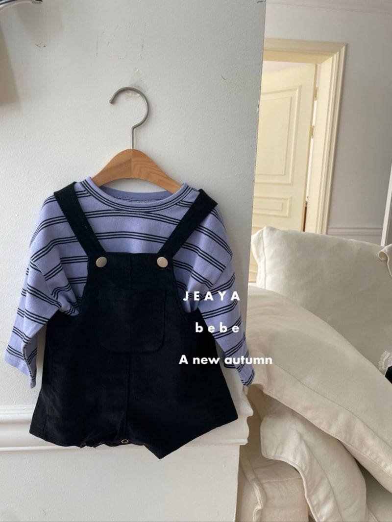 Jeaya & Mymi - Korean Baby Fashion - #babyfever - Small Corduroy Jumpsuit - 3