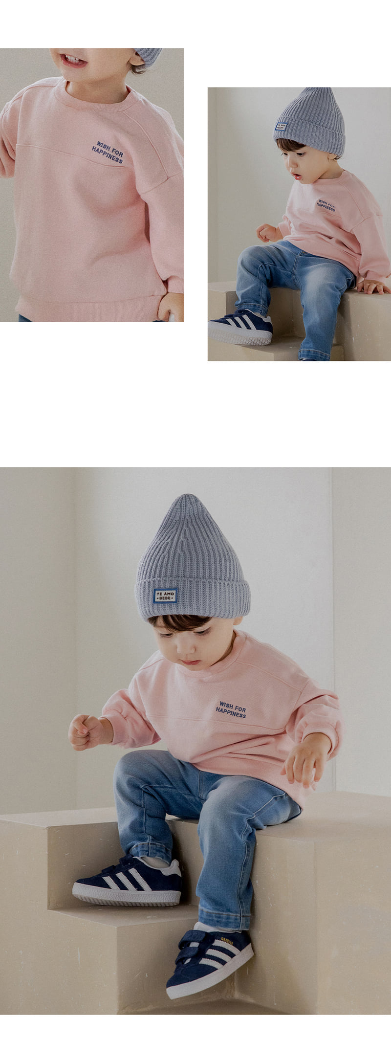 Kids Clara - Korean Baby Fashion - #babyfashion - Powder Baby Sweatshirts - 4