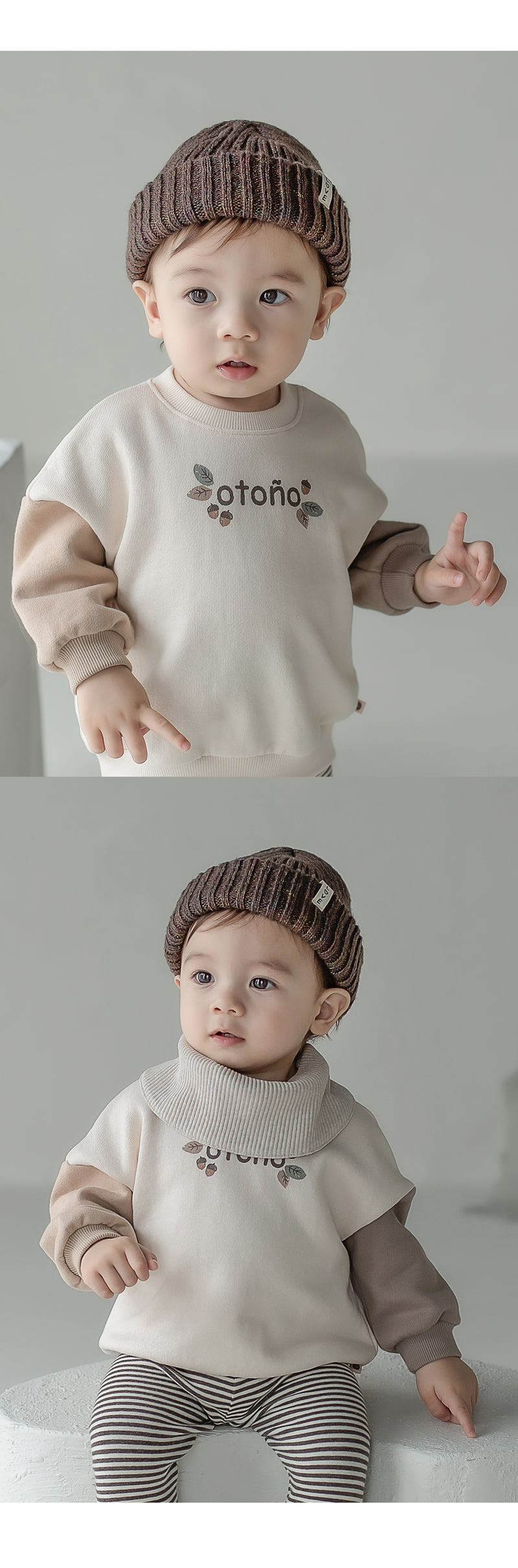 Kids Clara - Korean Baby Fashion - #onlinebabyshop - Love Rib Baby Beanie - 4