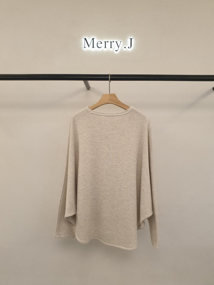 Merry J - Korean Women Fashion - #momslook - Stitch Pancho Tee - 8