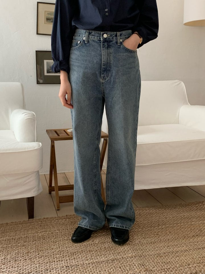 Merry pn - Korean Women Fashion - #momslook - House Denim Pants - 5