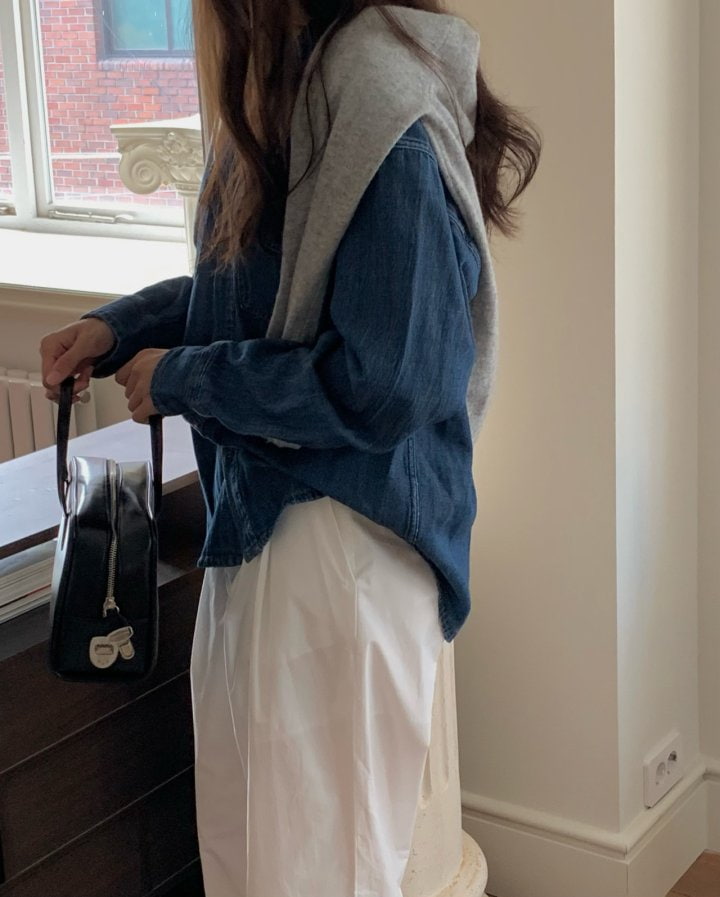 Moani - Korean Women Fashion - #momslook - Western Denim Shirts - 5