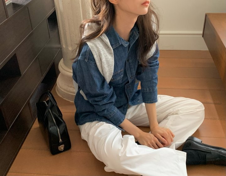 Moani - Korean Women Fashion - #womensfashion - Western Denim Shirts - 2