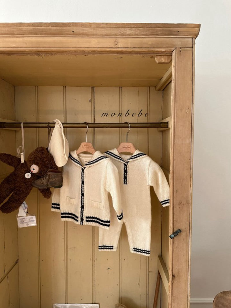 Monbebe - Korean Children Fashion - #fashionkids - Knit Sailor Cardigan - 5