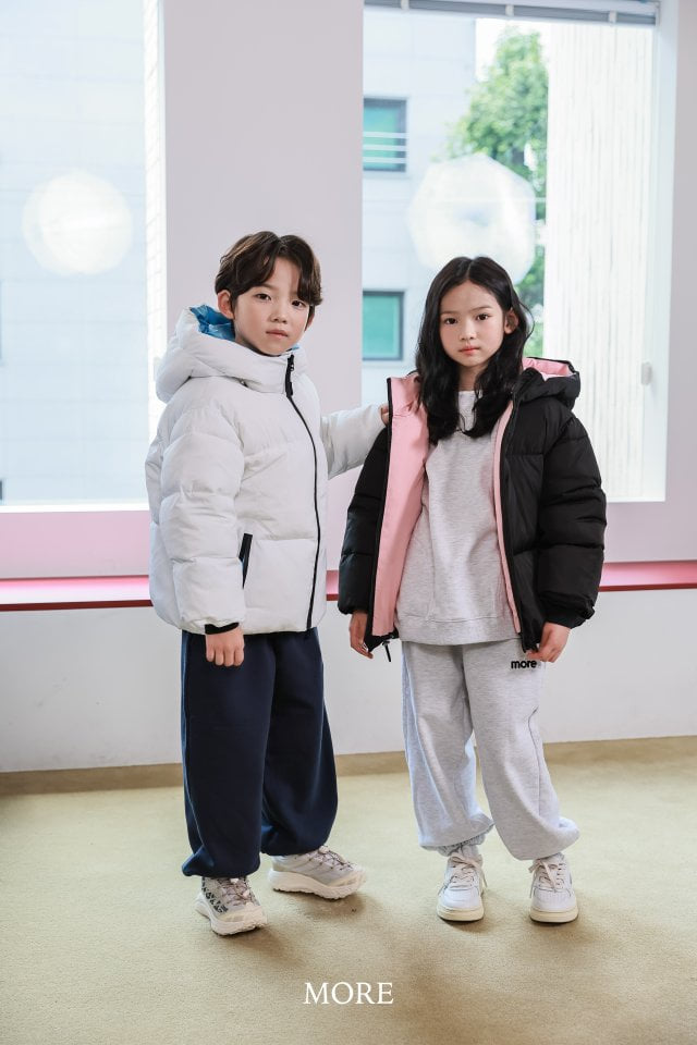 More - Korean Children Fashion - #designkidswear - Colored Hood Padding Jumper - 5