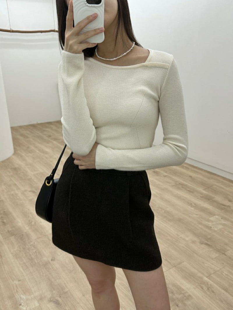 Most - Korean Women Fashion - #momslook - Cozy Rib Knit Top - 6