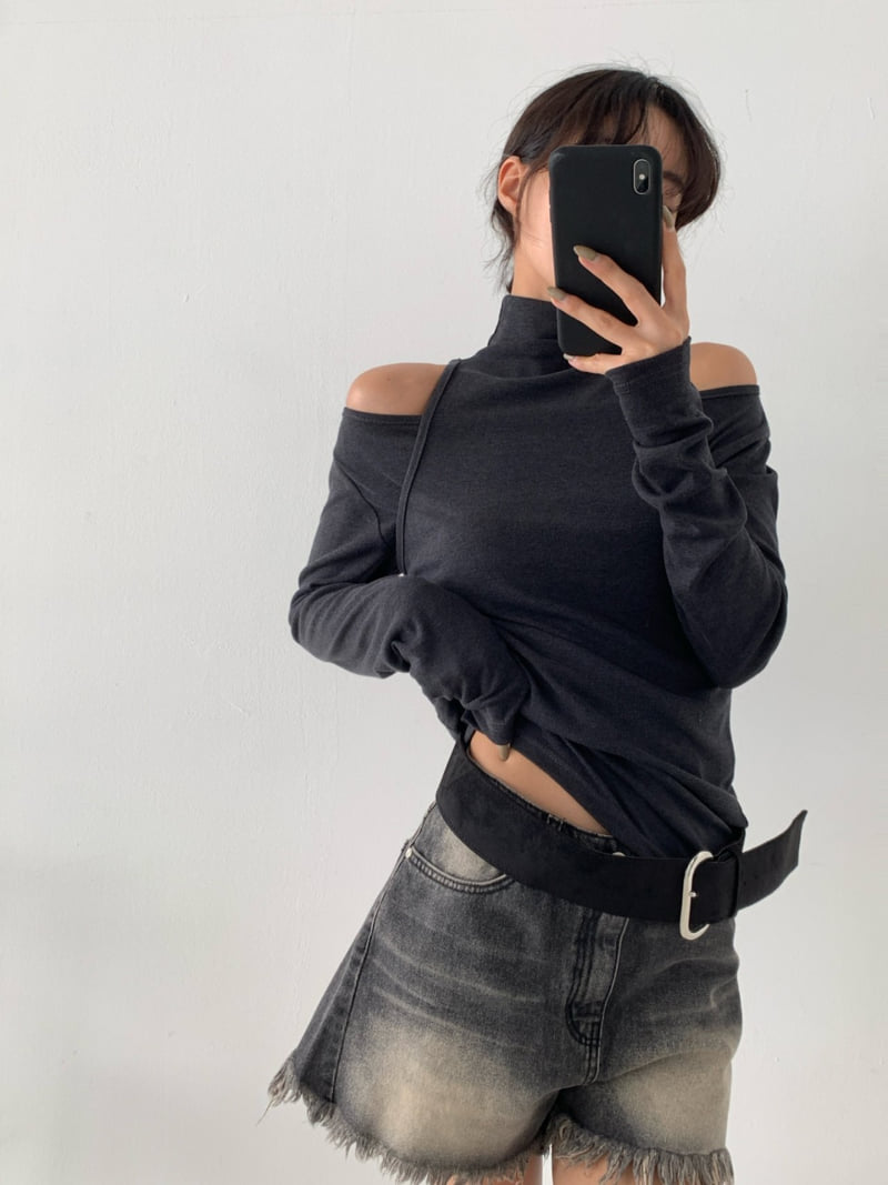 One the woman - Korean Women Fashion - #momslook - Sweet Turtleneck Set Tee - 6