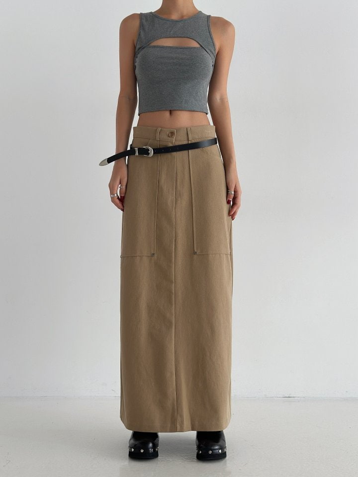 One the woman - Korean Women Fashion - #womensfashion - Silver Modern Skirt - 2