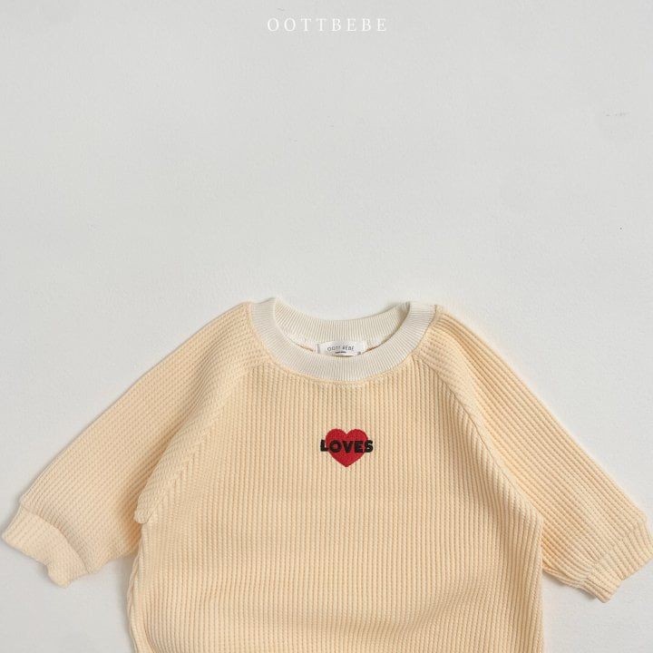 Oott Bebe - Korean Baby Fashion - #smilingbaby - Love Waffle Bodysuit - 4