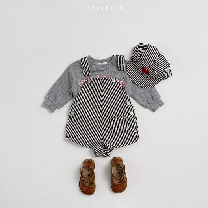 Oott Bebe - Korean Baby Fashion - #babyboutiqueclothing - Love Overalls - 7