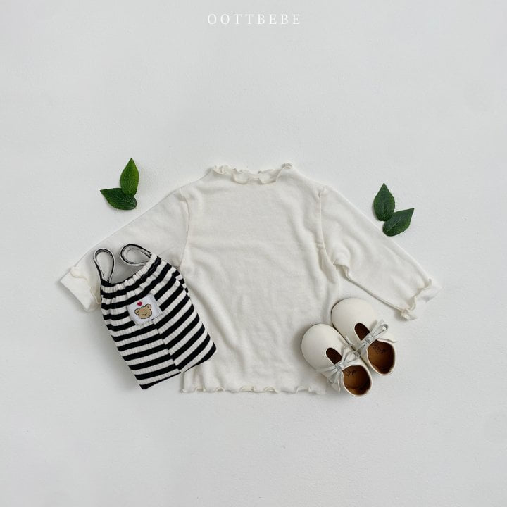 Oott Bebe - Korean Children Fashion - #littlefashionista - Warm Cutting Wave Tee - 3