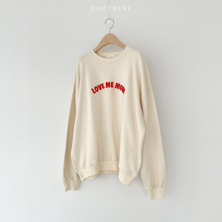 Oott Bebe - Korean Women Fashion - #shopsmall - Adult Love Me More Sweatshirts - 2