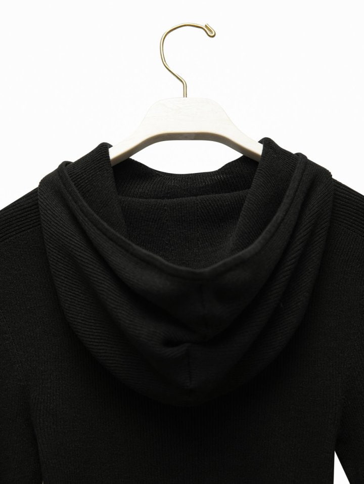 Paper Moon - Korean Women Fashion - #womensfashion - Wholegarment Knit Hood Top - 10