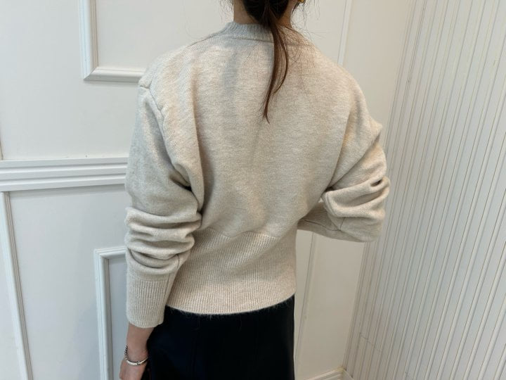 Pearls room - Korean Women Fashion - #vintageinspired - Zipper Knit Pullover - 4