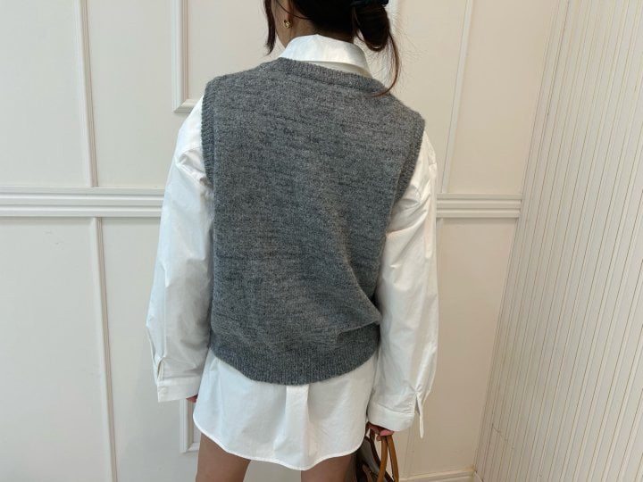 Pearls room - Korean Women Fashion - #womensfashion - Ribbon Vest - 8