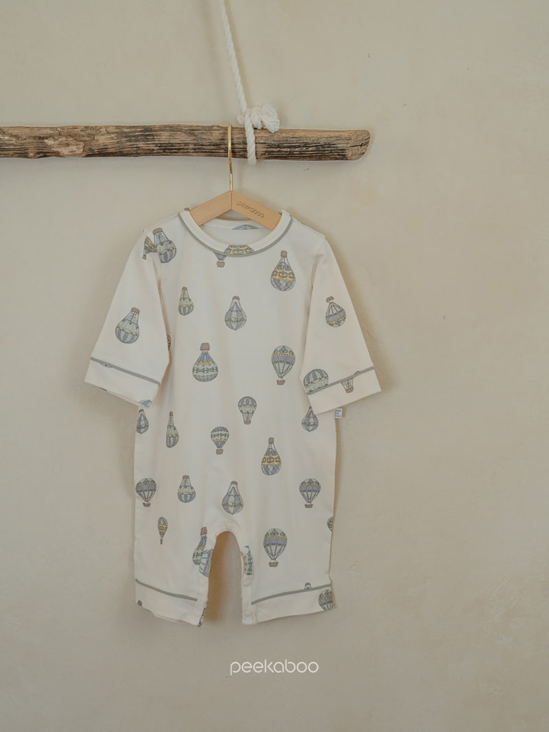 Peekaboo - Korean Baby Fashion - #babyoninstagram - Hot Air Balloon Baby Bodysuit - 4
